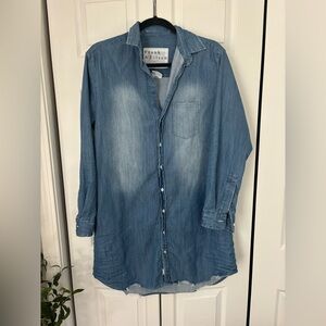 Frank & Eileen Denim Shirt Dress Large